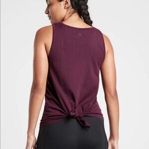 Athleta Maroon Foothill Split Back Tank